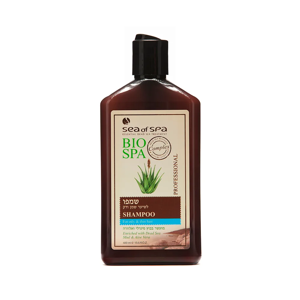 Bio Spa-Shampoo For oily & thin hair with dead sea mud & aloe vera 400ml